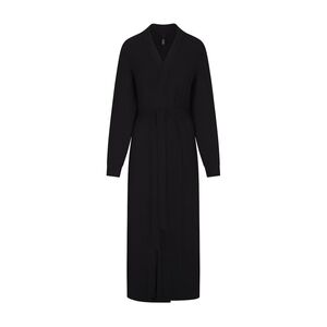 SKIMS Black Ribbed Long Sleeve Top